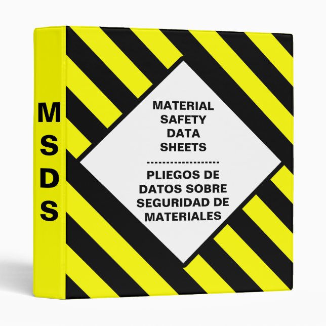 Blank MSDS Binder (Front/Spine)