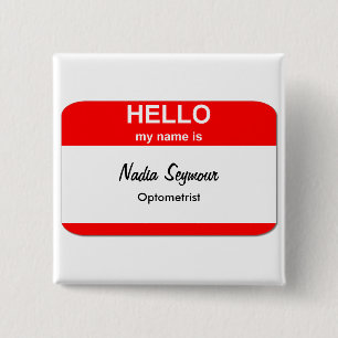 Blank Name Tag Templates 2 Inch Square Button