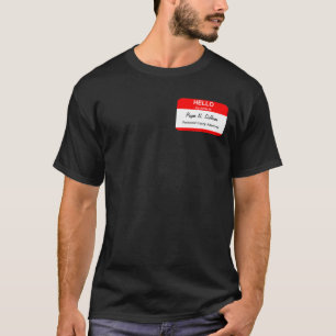 Blank Name Tag Templates T-Shirt