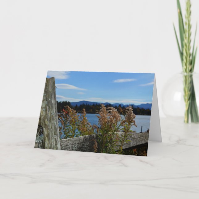 Blank Note Card Adirondack Lake Placid, NY (Front)