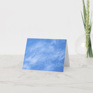 Blank Note Card--Blue Sky Clouds Card