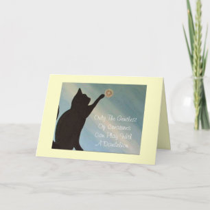 Blank Note Card - Cat -Kinky Friedman quote inside