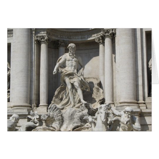 Blank Note Card--Trevi Fountain Card