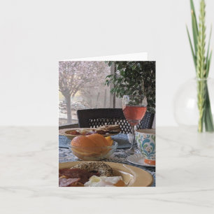 BLANK NOTECARD BRUNCH PORCH LAZY DAY RELAX