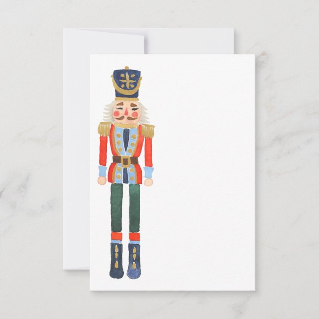 Blank Nutcracker Christmas Card (Front)