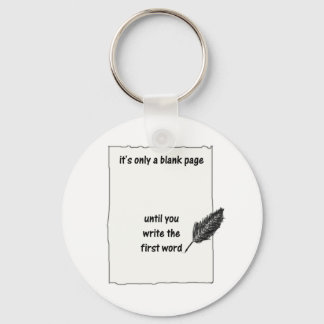 BLANK PAGE KEYCHAIN