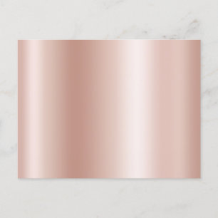 Blank Pastel Rose Gold Foil Gradient Postcard