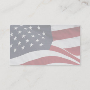 Blank Patriotic Business Cards