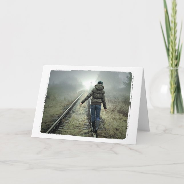 blank photography card Custom Greeting Card (Front)