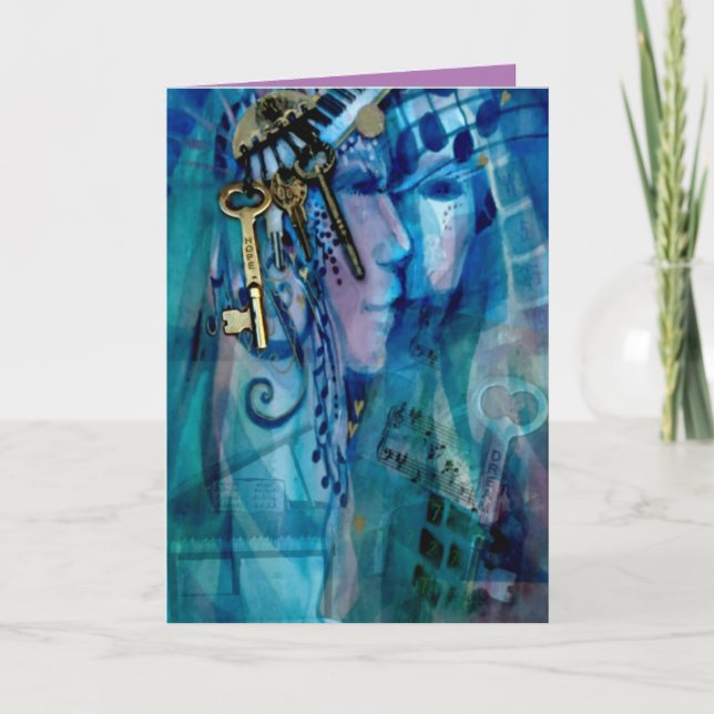 Blank(pink inside) Cosmic Seer of Keys Cards (Front)