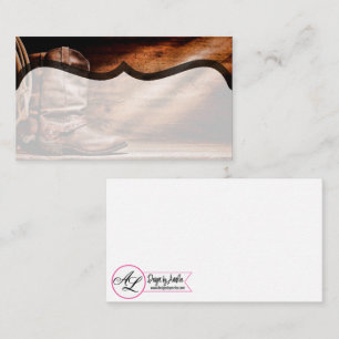 Blank Place Cards Cowboy Boots Barn Wood Rustic Co