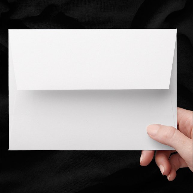 Blank Plain White A7 Wedding Envelope (In Situ of plain white A7 envelope)