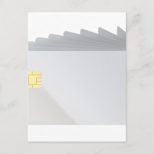 Blank plastic cards with chip