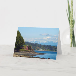 Blank Pt. Defiance Beach/Olympic Mountains 2 Card