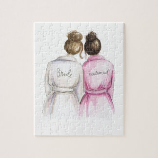 BLANK Puzzle Brunette Bun Bride Brunette Bun Bm