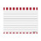 Blank Recipe Cards: Red & White Stripes