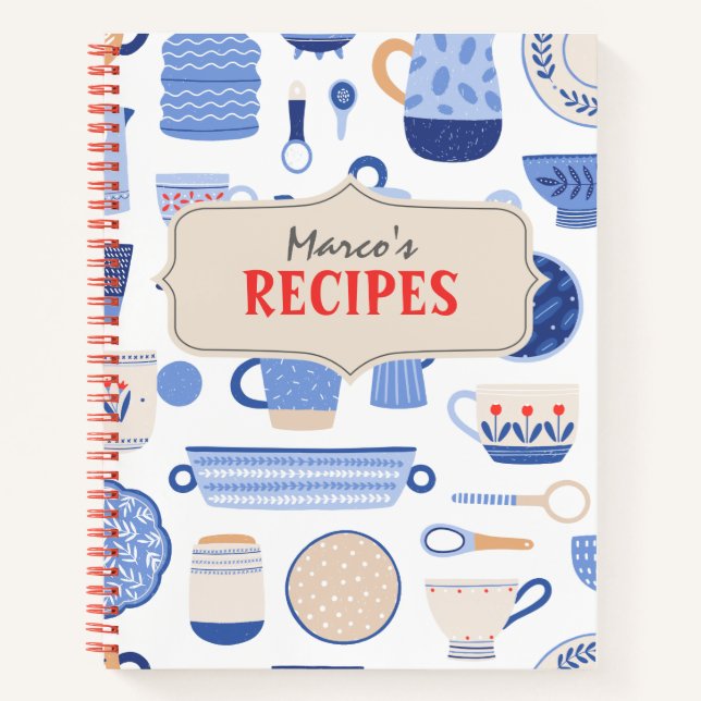 Blank Recipe Cook Book To Write In (Front)