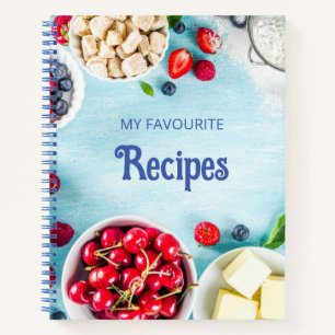 Blank Recipe Cook Book To Write In