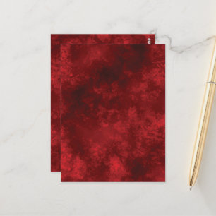 BLANK RED CREATE YOUR OWN POST CARD