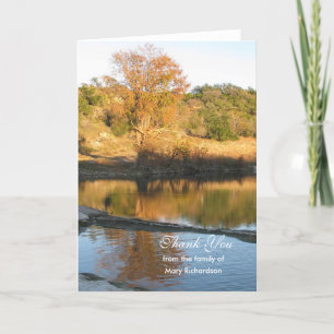 Blank River Sympathy Thank You Card