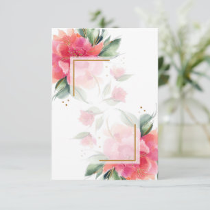 Blank Rose garden budget wedding Invitation