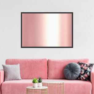 Blank Rose Gold Background For Your Photo Family Canvas Print