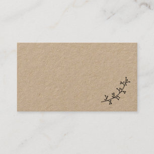 Blank Rustic Laurels Wedding Place Card