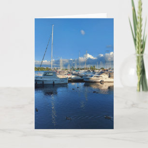 Blank Sailboats on Lake Ontario Card