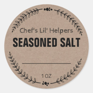Blank Seasoned Salt Labels