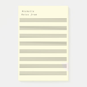 Blank Sheet Music  8 Staves  Post-it Notes