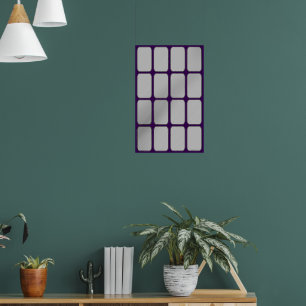 Blank Silver Bars Poster