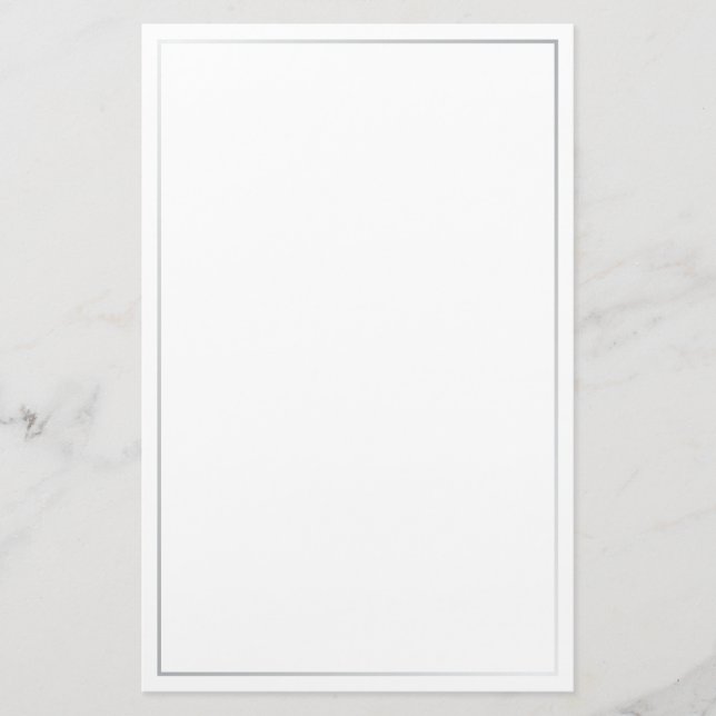 Blank Silver Stationery (Front)