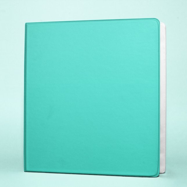 Blank Simple Turquoise Solid Colour Binder (Creator Uploaded)