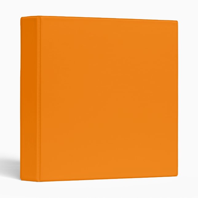Blank Solid Colour Bright Orange Binder (Front/Spine)