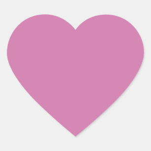 Blank Solid Colour Violet Heart Sticker