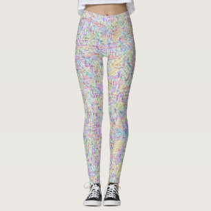 Blank Solved Word Search Puzzle Leggings