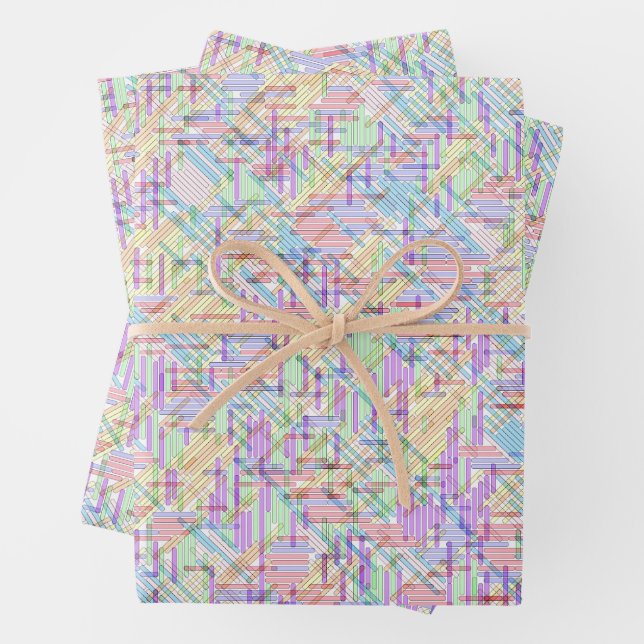 Blank Solved Word Search Puzzle Wrapping Paper Sheet (In situ)