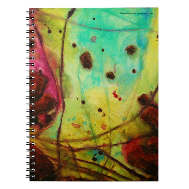 blank spiral notebook 'Abstract Series: No. 2' (Front)