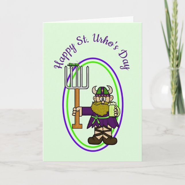 Blank St. Urho's Day Card To Customize (Front)