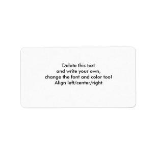 Blank Sticky Labels-customize Label