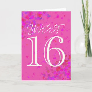 Blank Sweet 16 Birthday Card