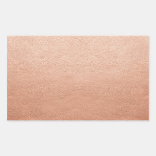Blank Template Copper Faux Foil Any Text or Logo Sticker