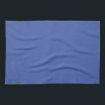 Blank Template Elegant Medium Blue Solid Colour Kitchen Towel<br><div class="desc">Custom Upload Add Your Monogram Initial Photo or Logo Text Name Elegant Modern Cute Kitchen & Dining / Table & Kitchen Linens/ Blank Template Medium Blue Solid Colour Kitchen Towel.</div>