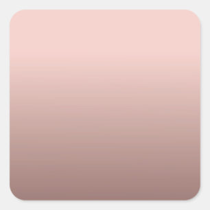 Blank Template Elegant Rose Gold Add Your Text Square Sticker