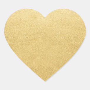 Blank Template Gold Shine Add Your Text or Logo Heart Sticker