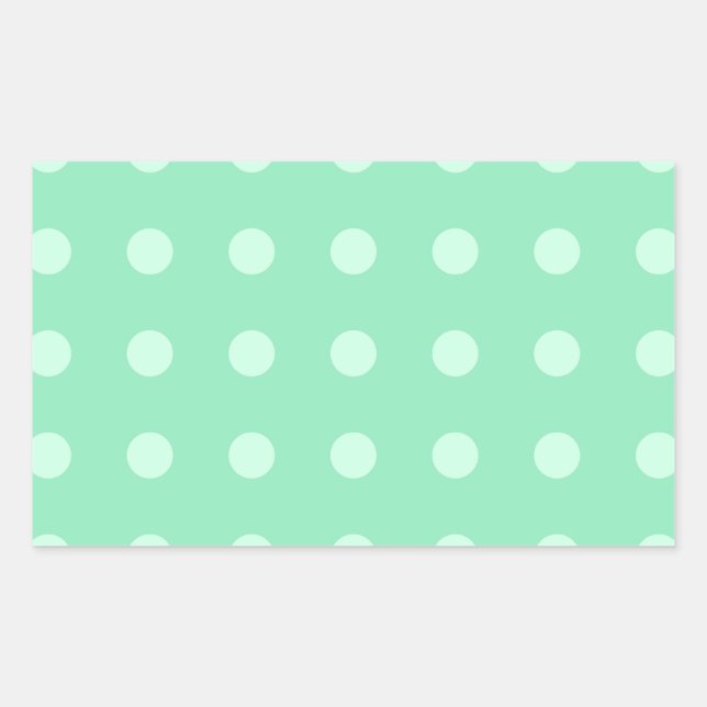 Blank Template Mint Green Custom Elegant Colour Sticker (Front)