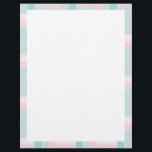 Blank Template Pink Blue Green Custom Modern Letterhead<br><div class="desc">Blank Template Pink Blue Green Custom Modern Stationery Paper.</div>