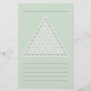 Blank Ternary Plot- Science Note Stationery