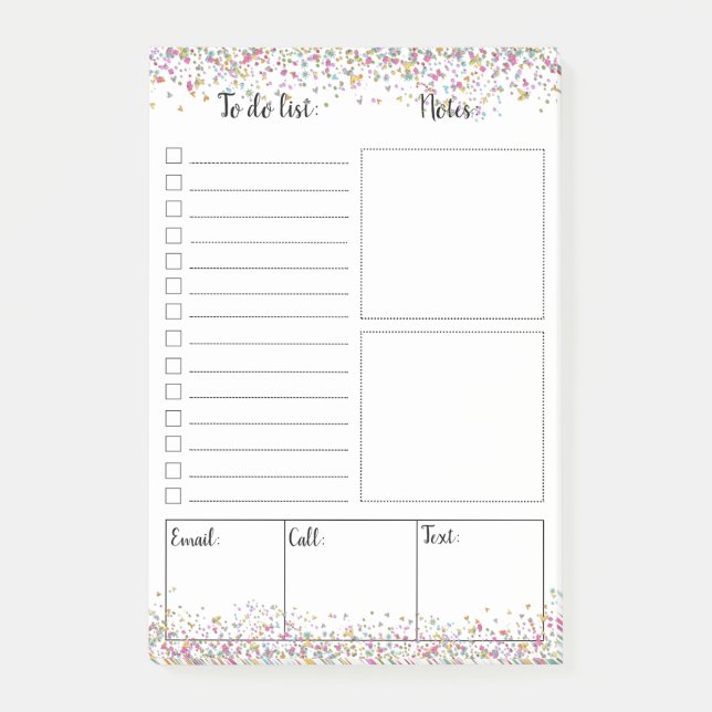 Blank to do list Post-it® Notes (Front)