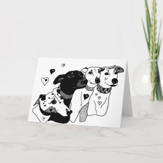 Blank to personalise Greyhound Greeting Card